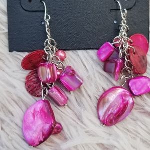 Pink Dangle Earrings